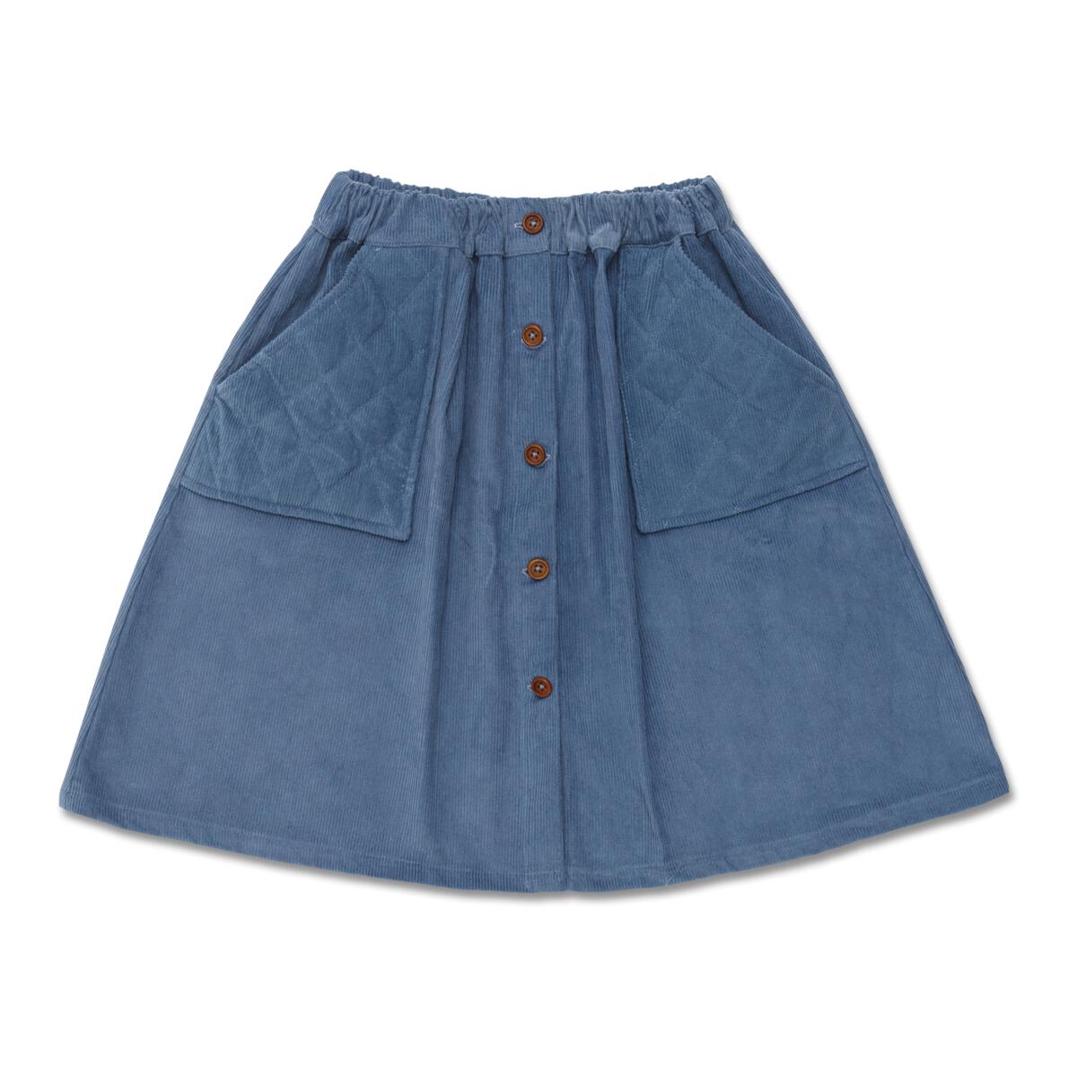 Girl's Blue Corduroy Skirt