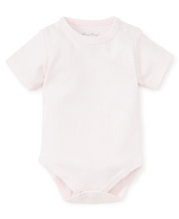 Pink Pointelle S/S Bodysuit