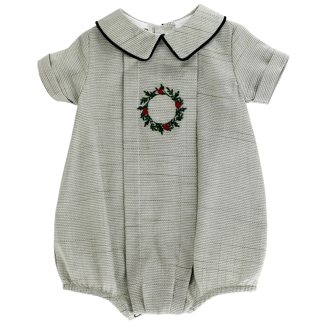 Basil Embroidered Wreath Bubble