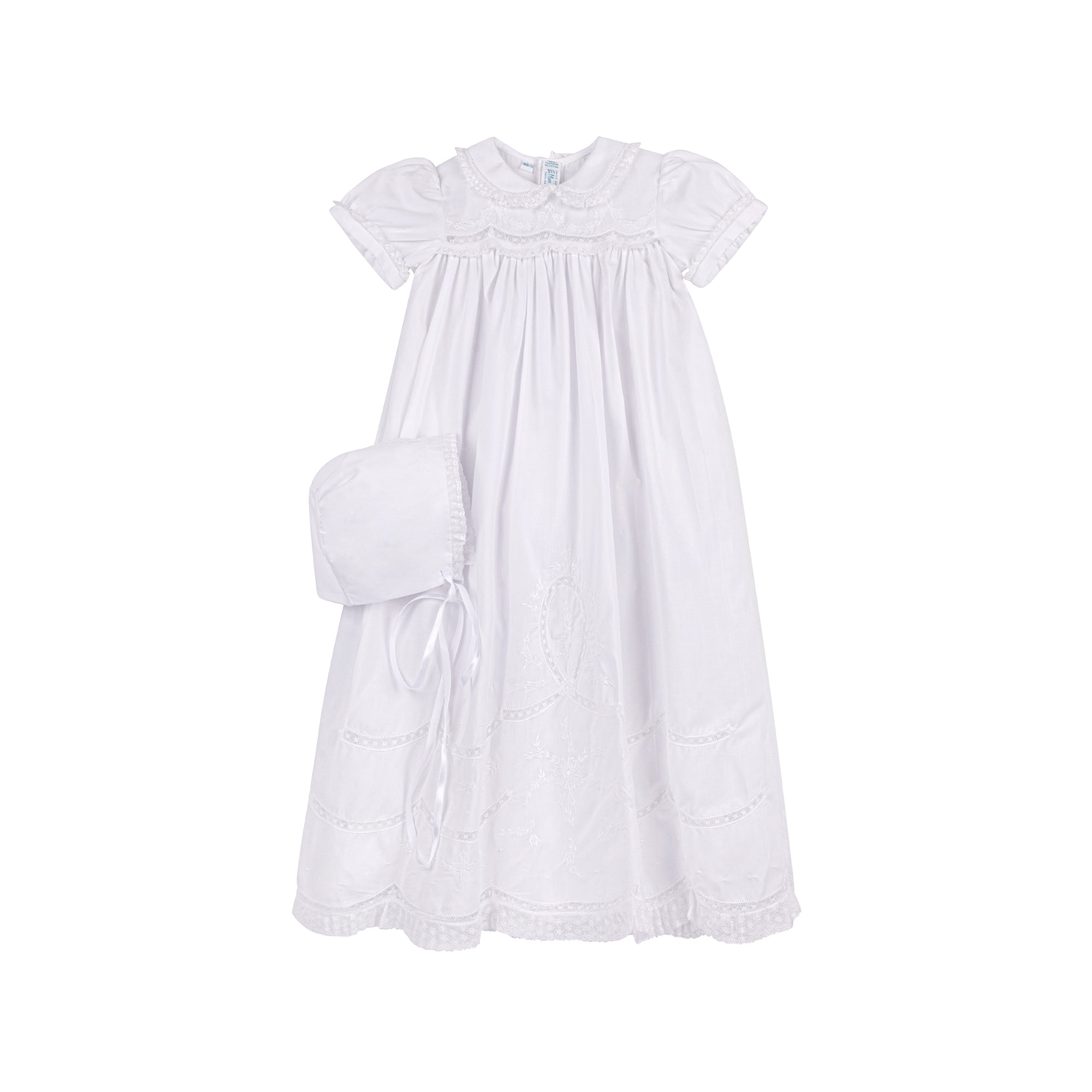 Girl's Scalloped Lace Gown