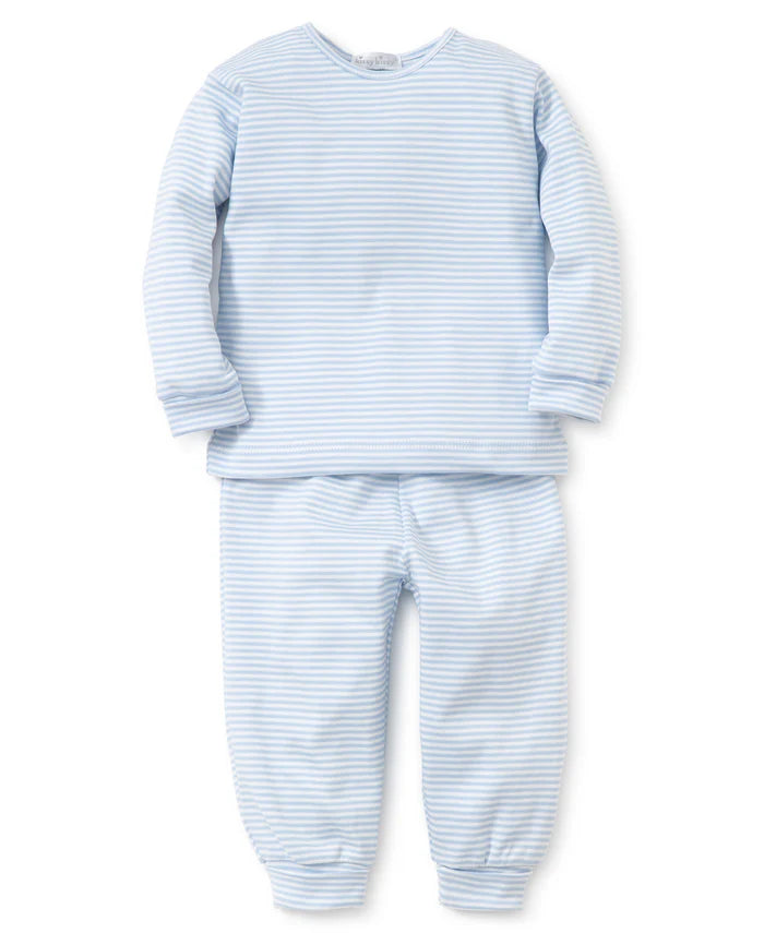 Light Blue Stripes L/S Pant Set w/Tee