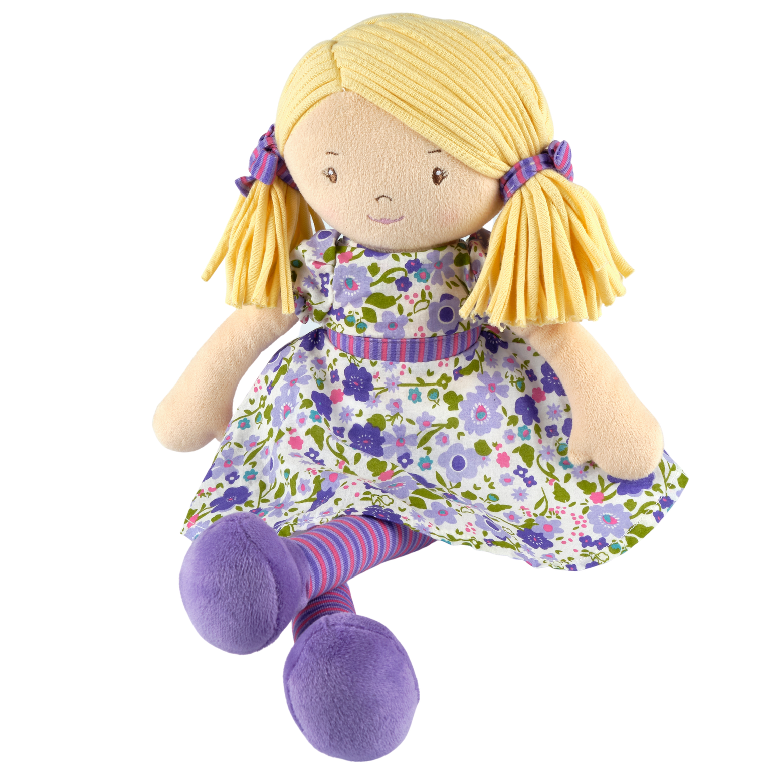 Peggy Blonde Hair with Lilac and Pink Dress