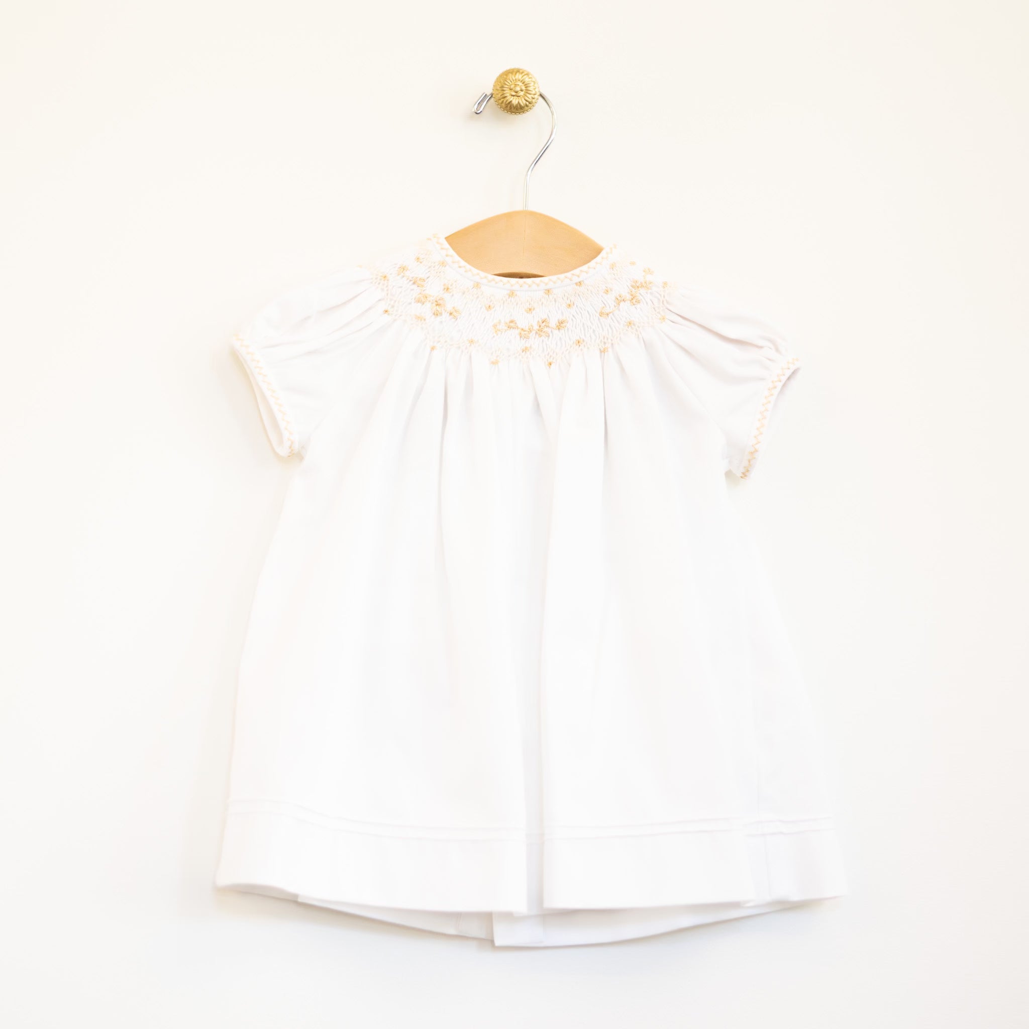 White Twill Bishop Dress