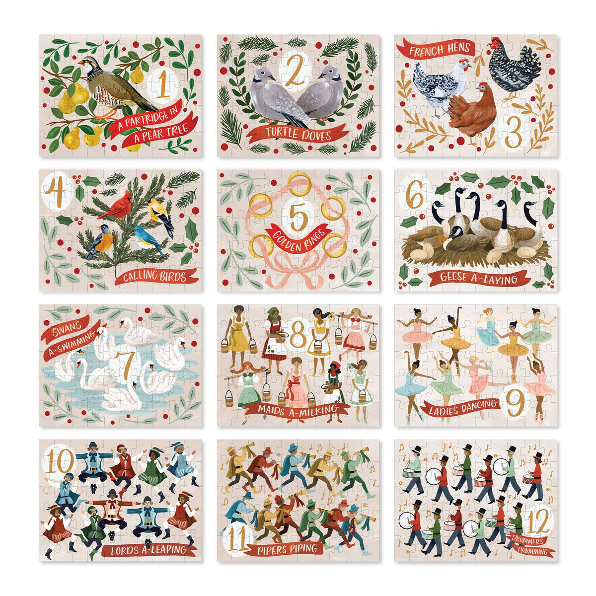 12 Days of Christmas - 50 Piece Jigsaw Puzzles