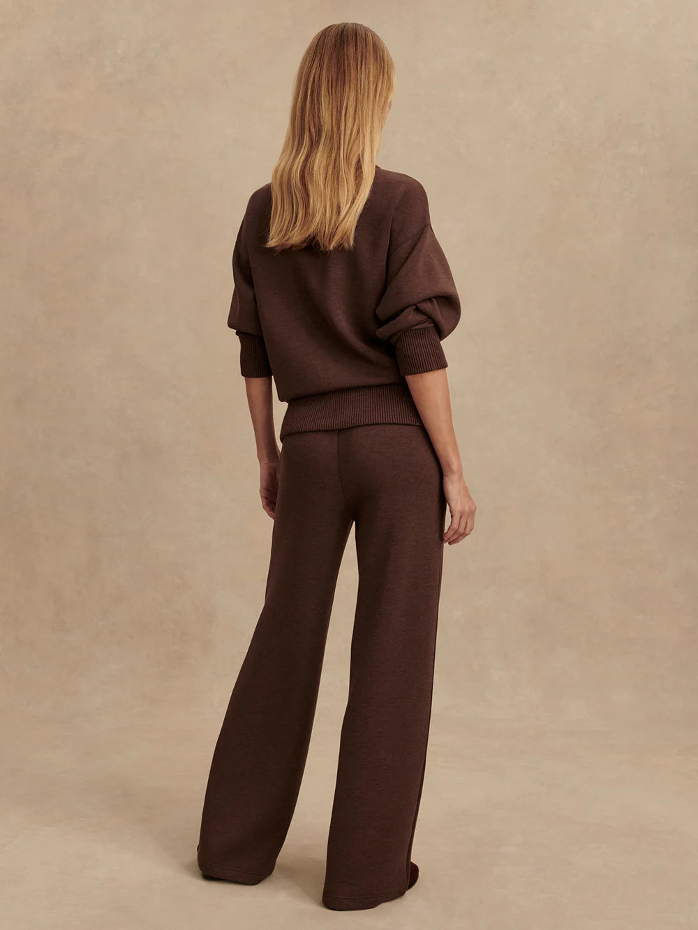 Varley Double Soft Coffee Wide Leg Pant