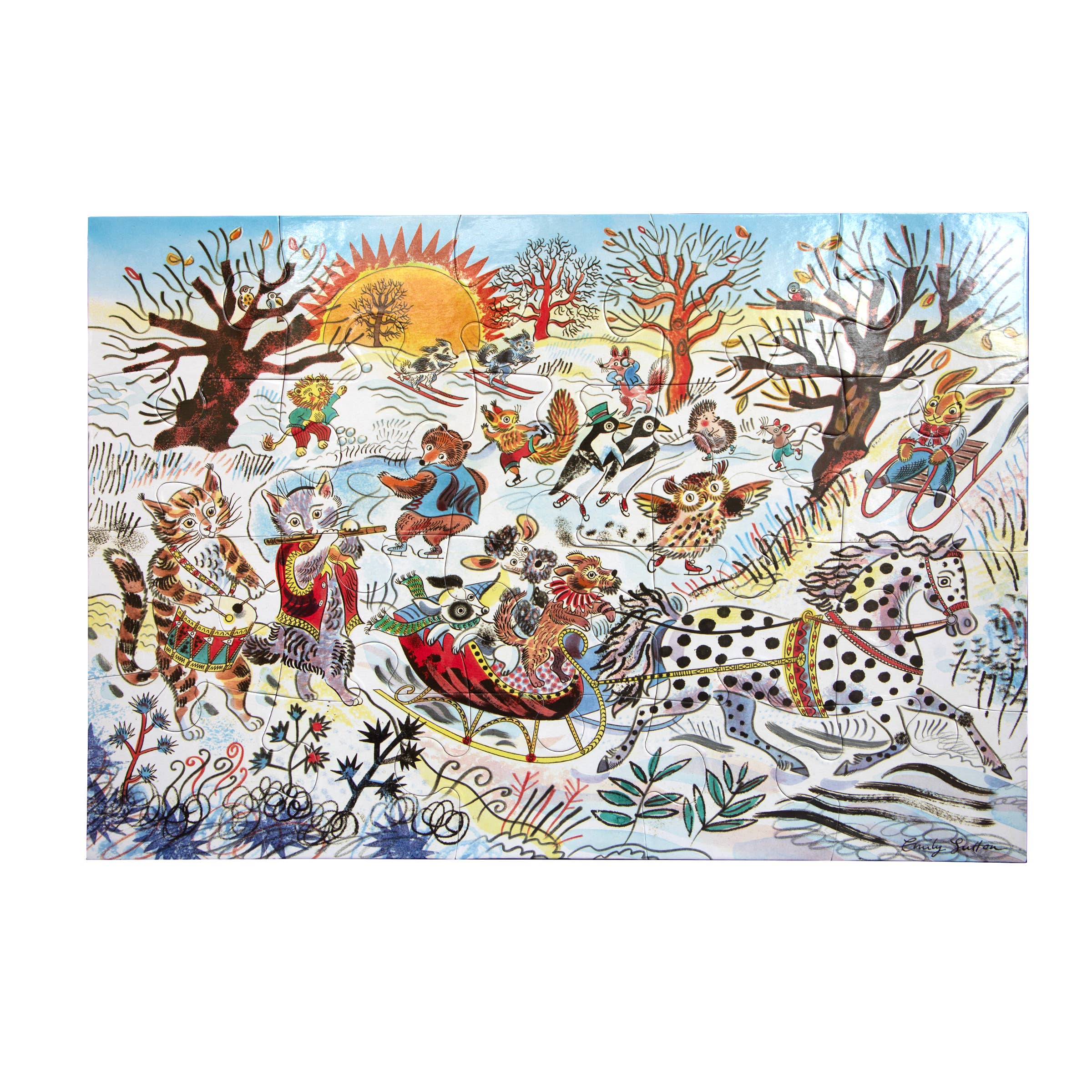 Winter Sleigh Ride 20 Piece Puzzle