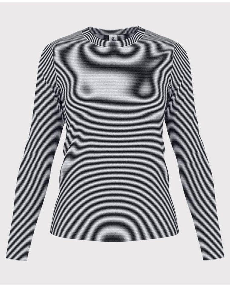 Petit Bateau Navy Micro Stripe Tee L/S