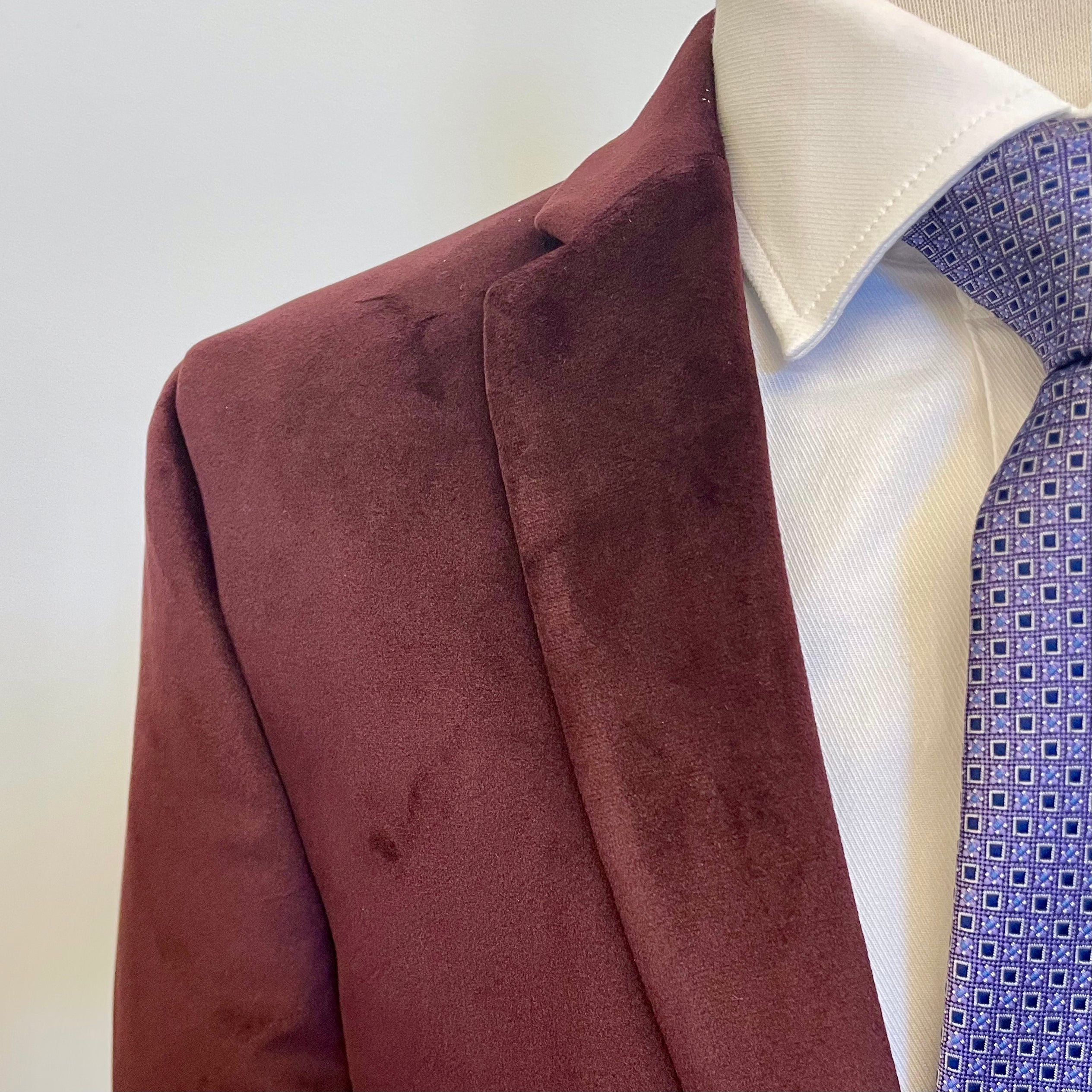 Wine Velvet Sports Coat