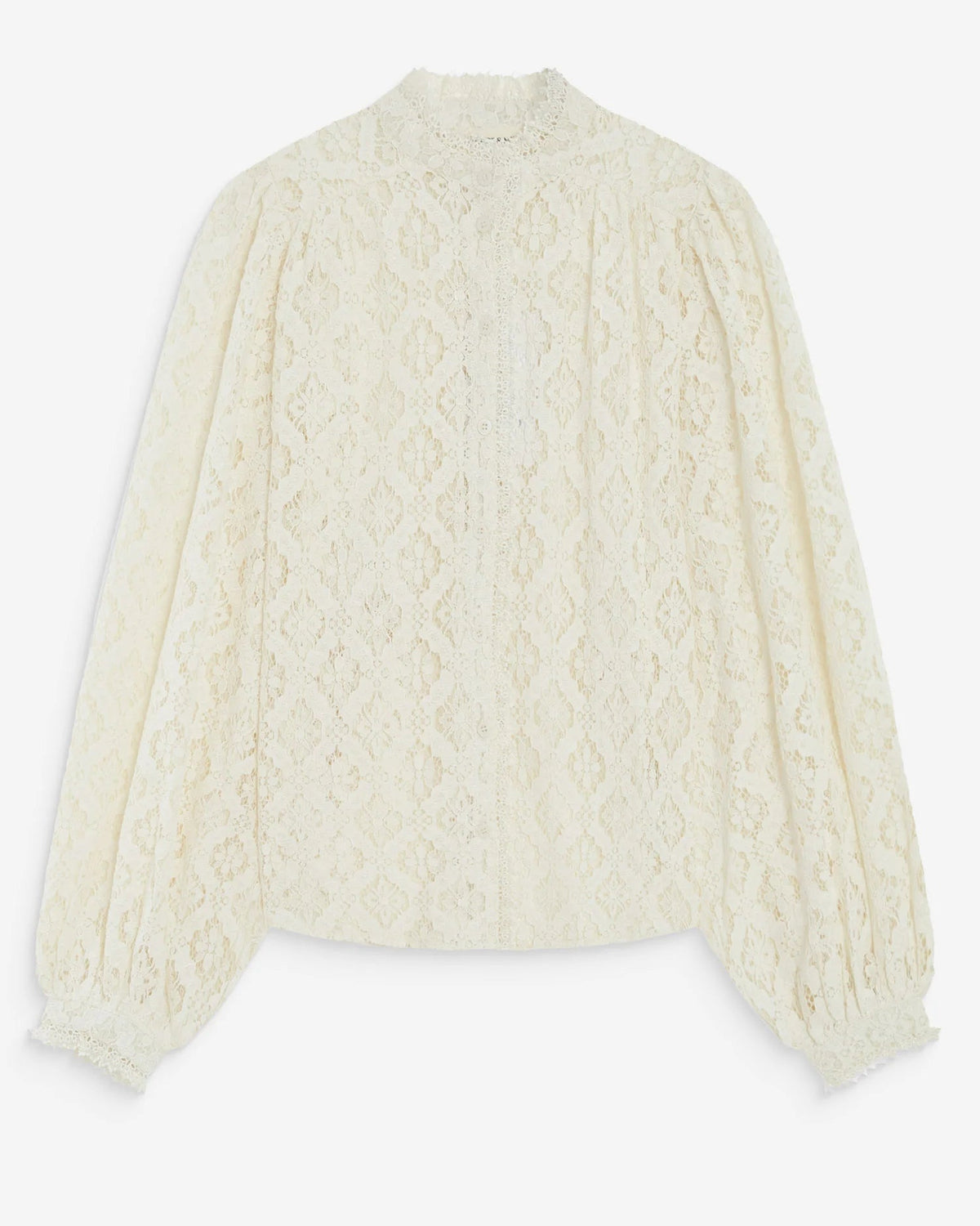 Anita Ivory Lace Cotton Blouse