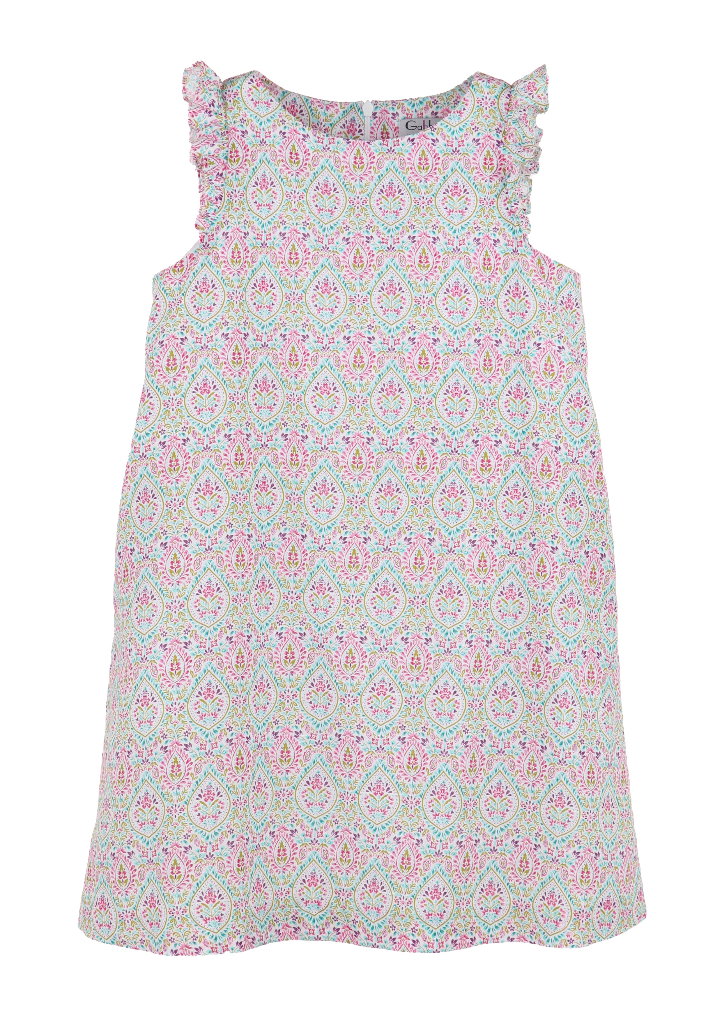 Girl's Fuchsia Multi Paisley Shift Dress