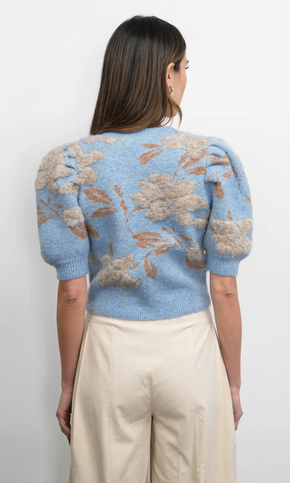Taly Blue Camel Cardigan