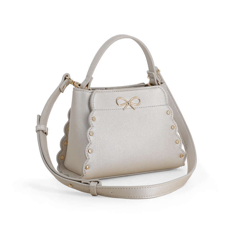 Girl's Gold Metallic Handbag