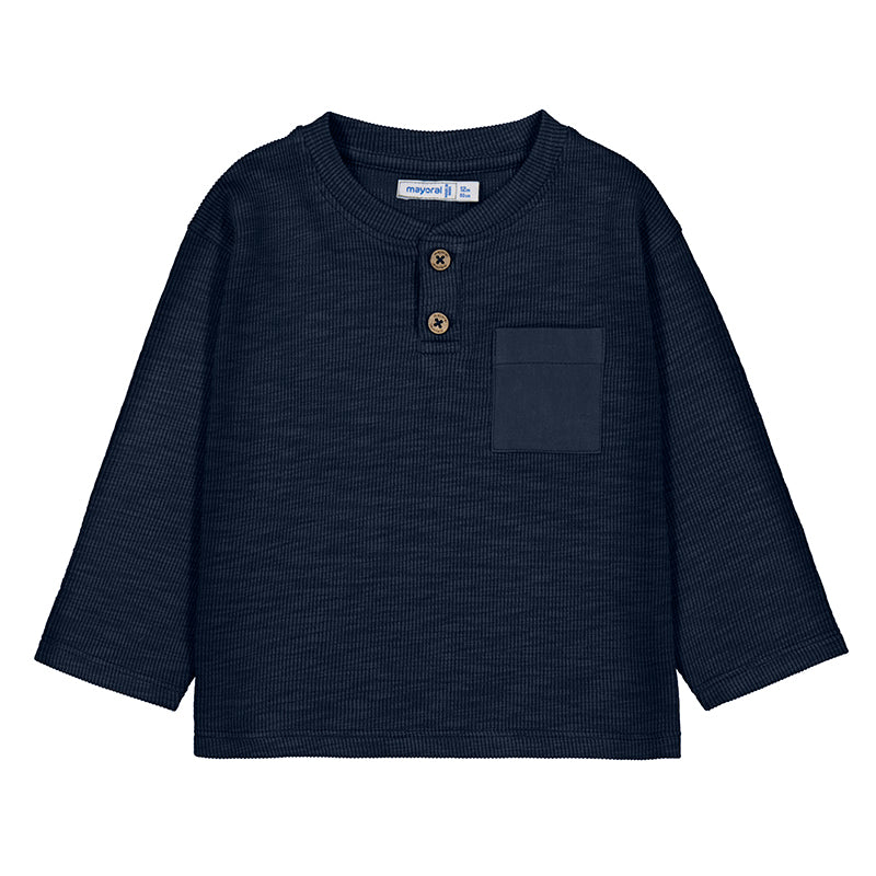Navy Pocket Infant Henley