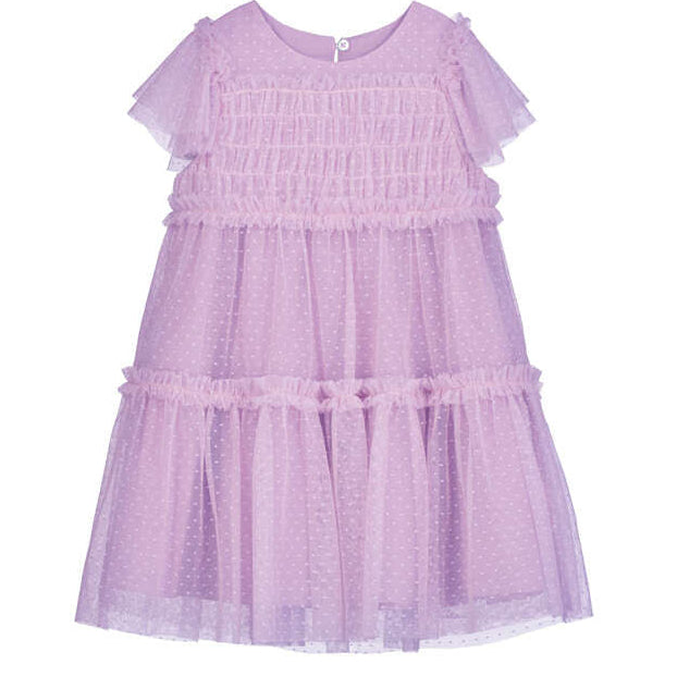 Lavender Dotted Tulle Float Dress