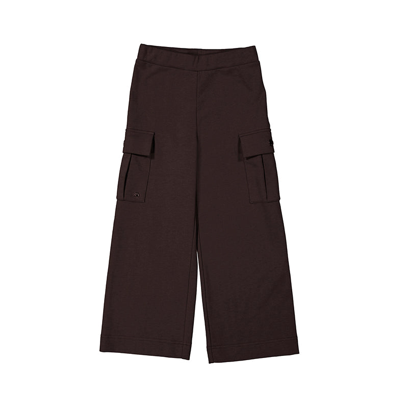 Girl's Big Girls Black Fleece Cargo Pant