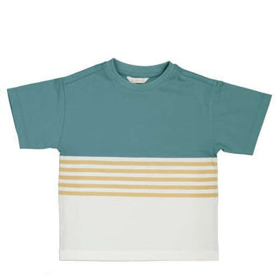 Boy's Green Colorblock Tee