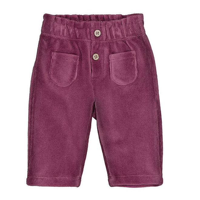 Berry Corduroy Infant Pant