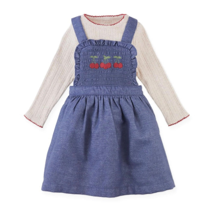 denim infant dress Pinafore and Tee sizechart-sleeveless-maxi-bust making it easy to Dress Styles & Dress Color:violet