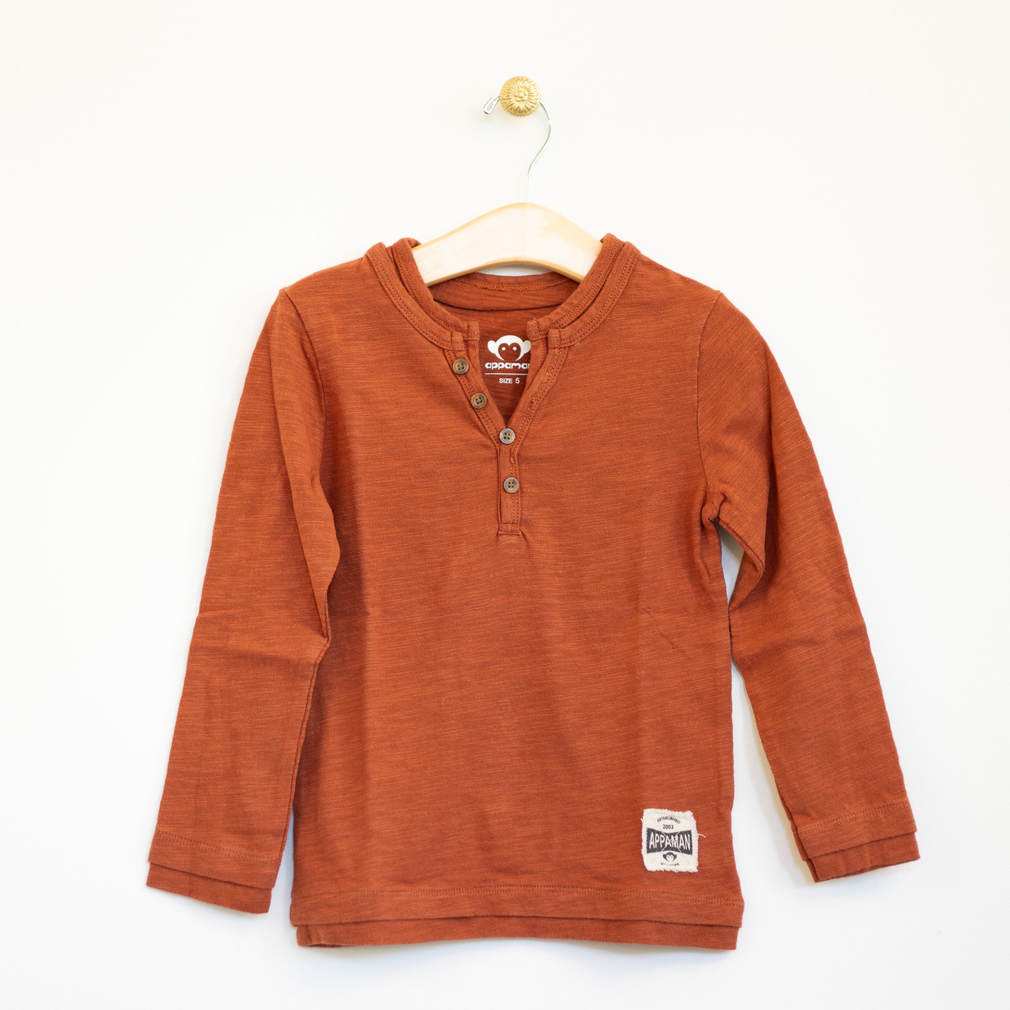 Terracotta Double Henley