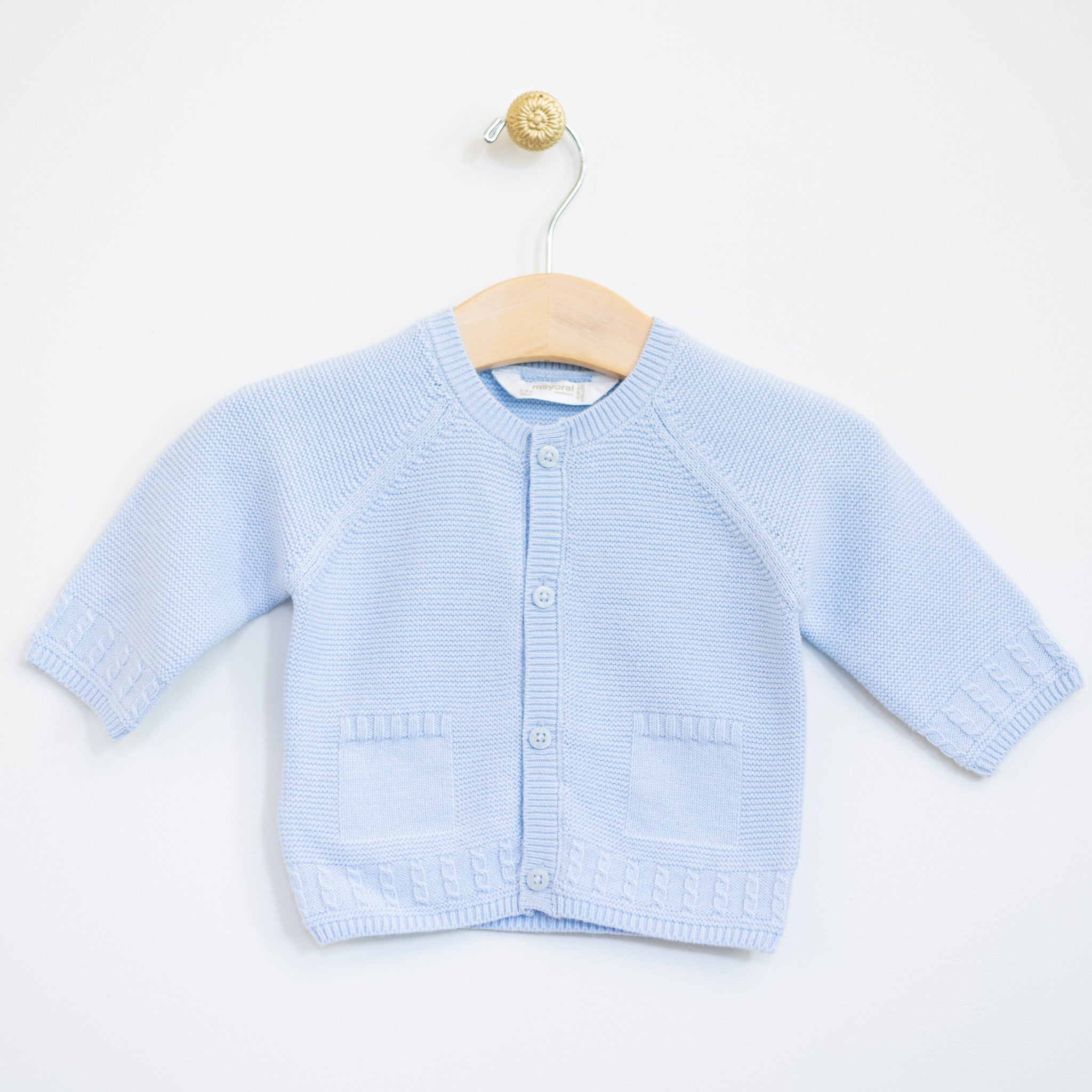 Light Blue Infant Pocket Cardigan