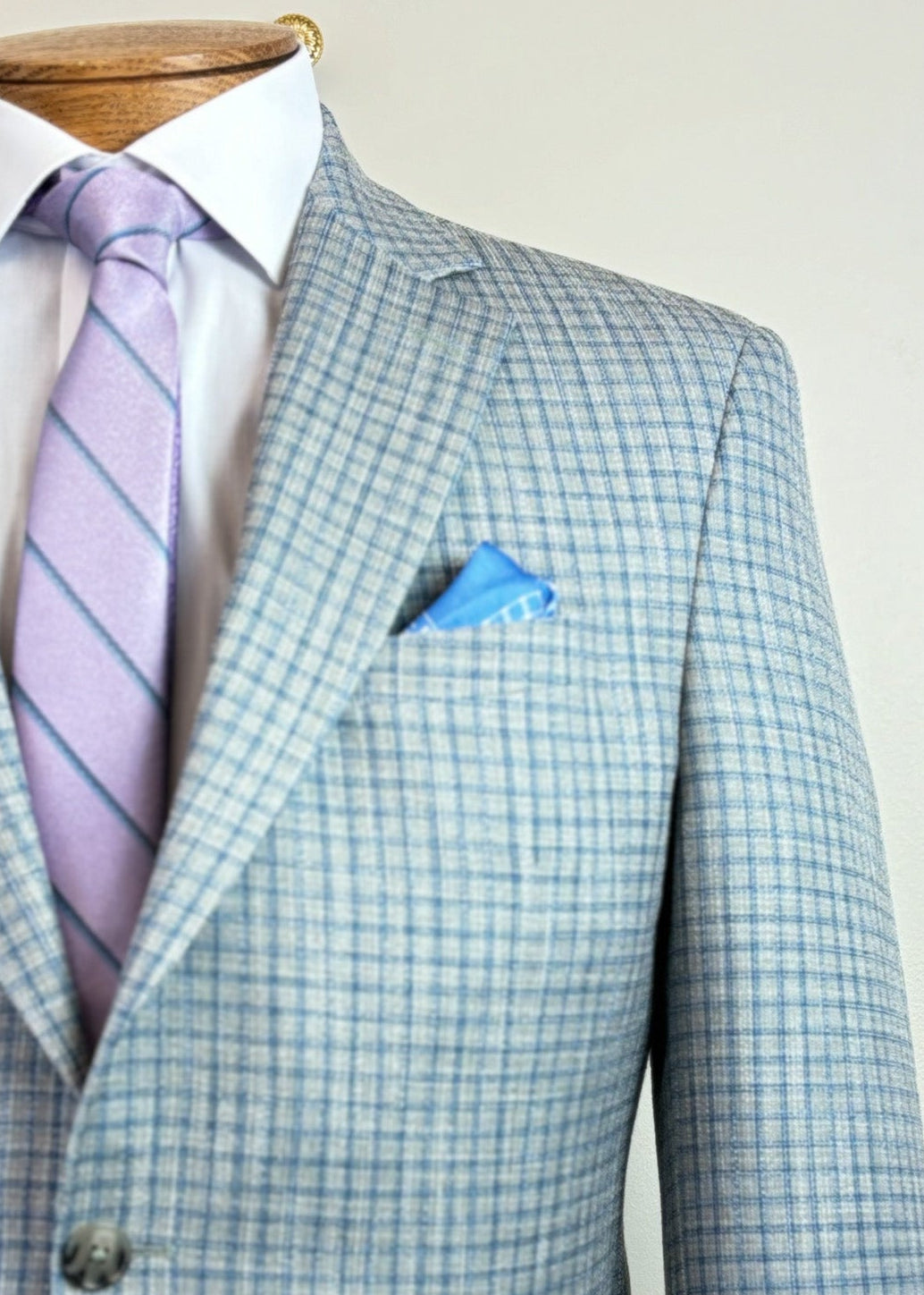 Men's Umberto Olive Teak check Sports Coat