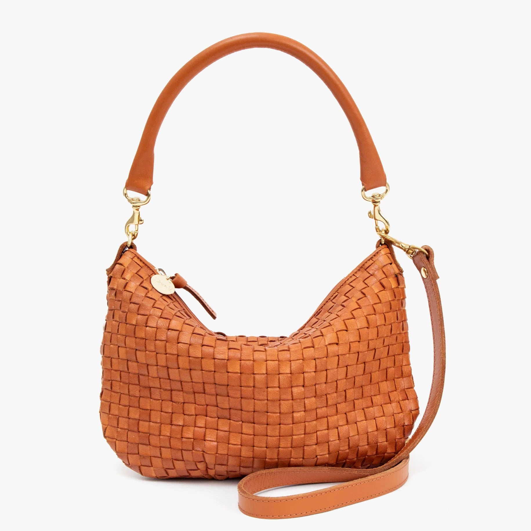 Clare V. Petit Moyen Messenger Black & Cream Bag