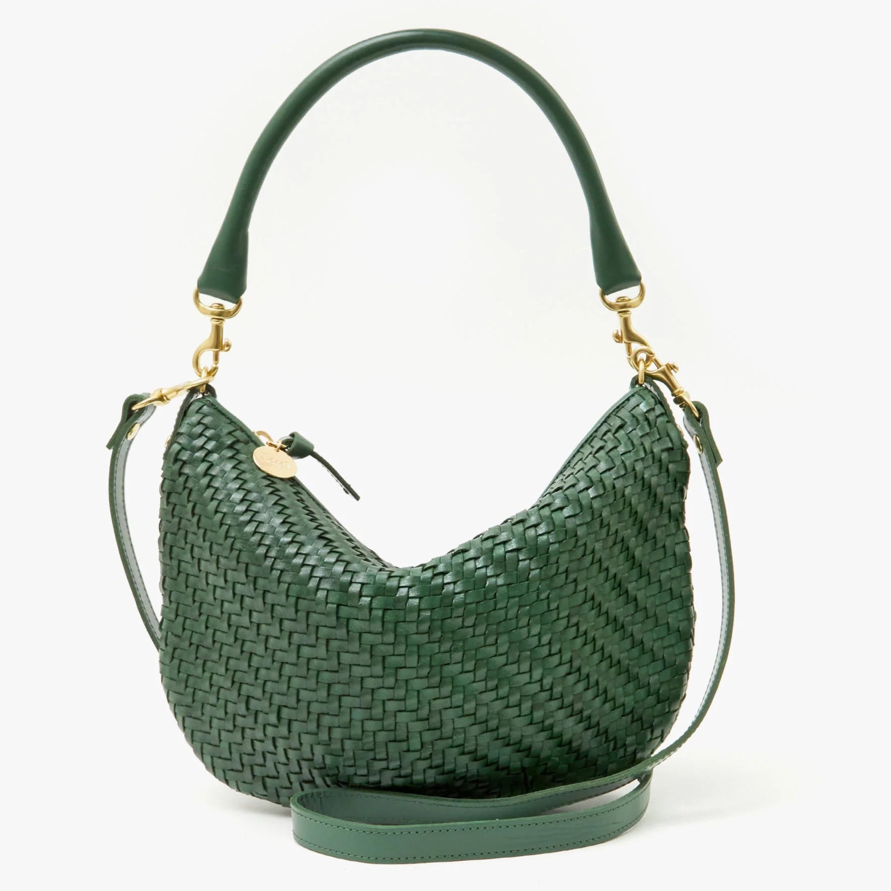 Clare V. Petit Moyen Messenger Black & Cream Bag
