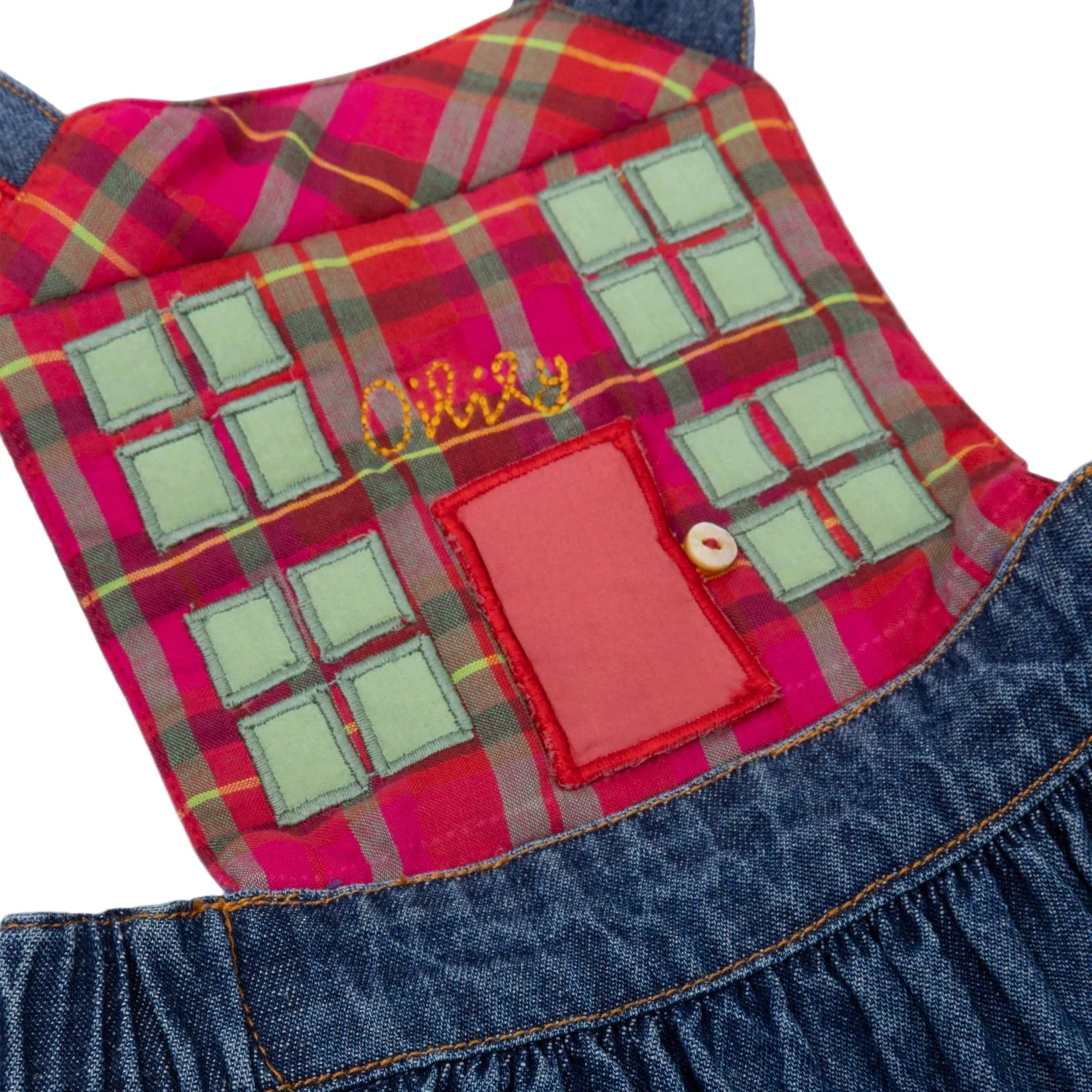 Oilily Dahouse Denim Overall Dress