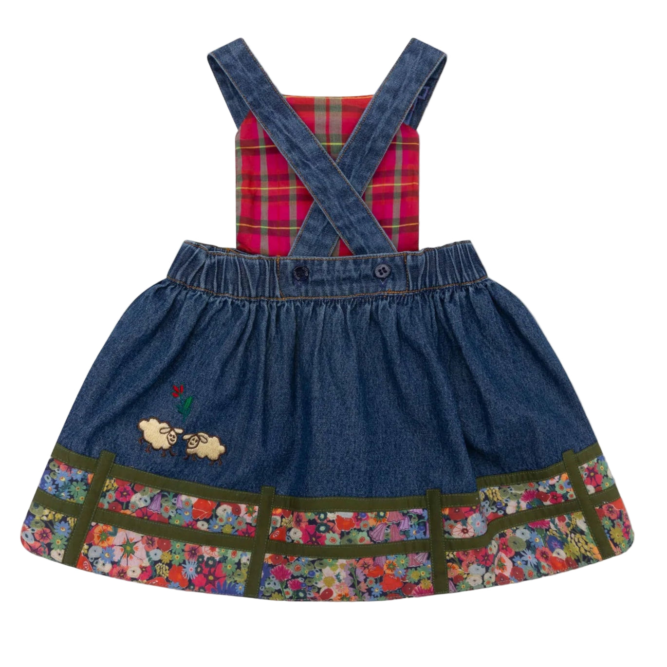 Oilily Dahouse Denim Overall Dress