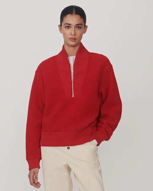 Varley Red Mumford Fleece Half Zip