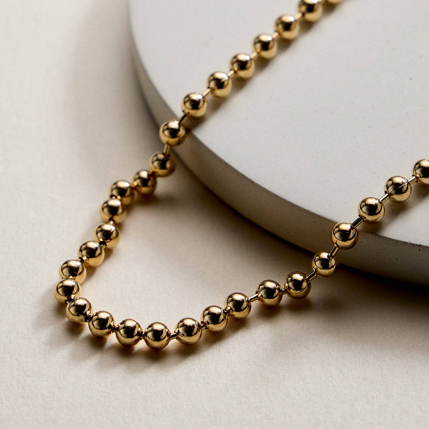 Gold Filled Bead Necklace