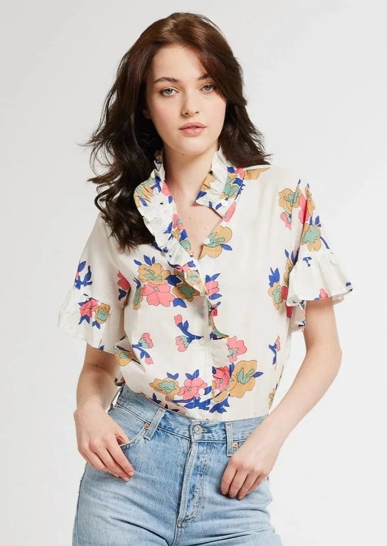 Mille Vanessa Blouse in Pink Floral