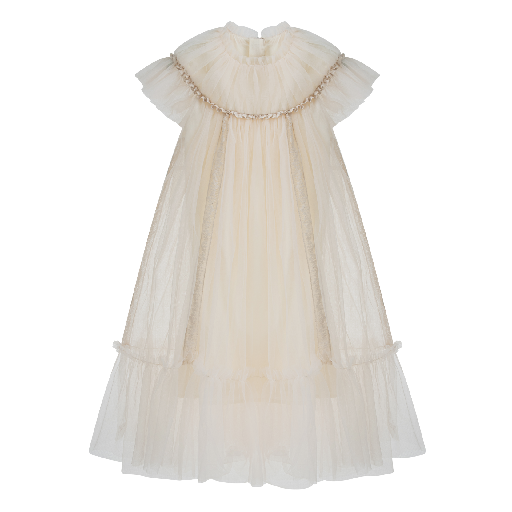 Italian Marisol Cream Tulle Float Dress
