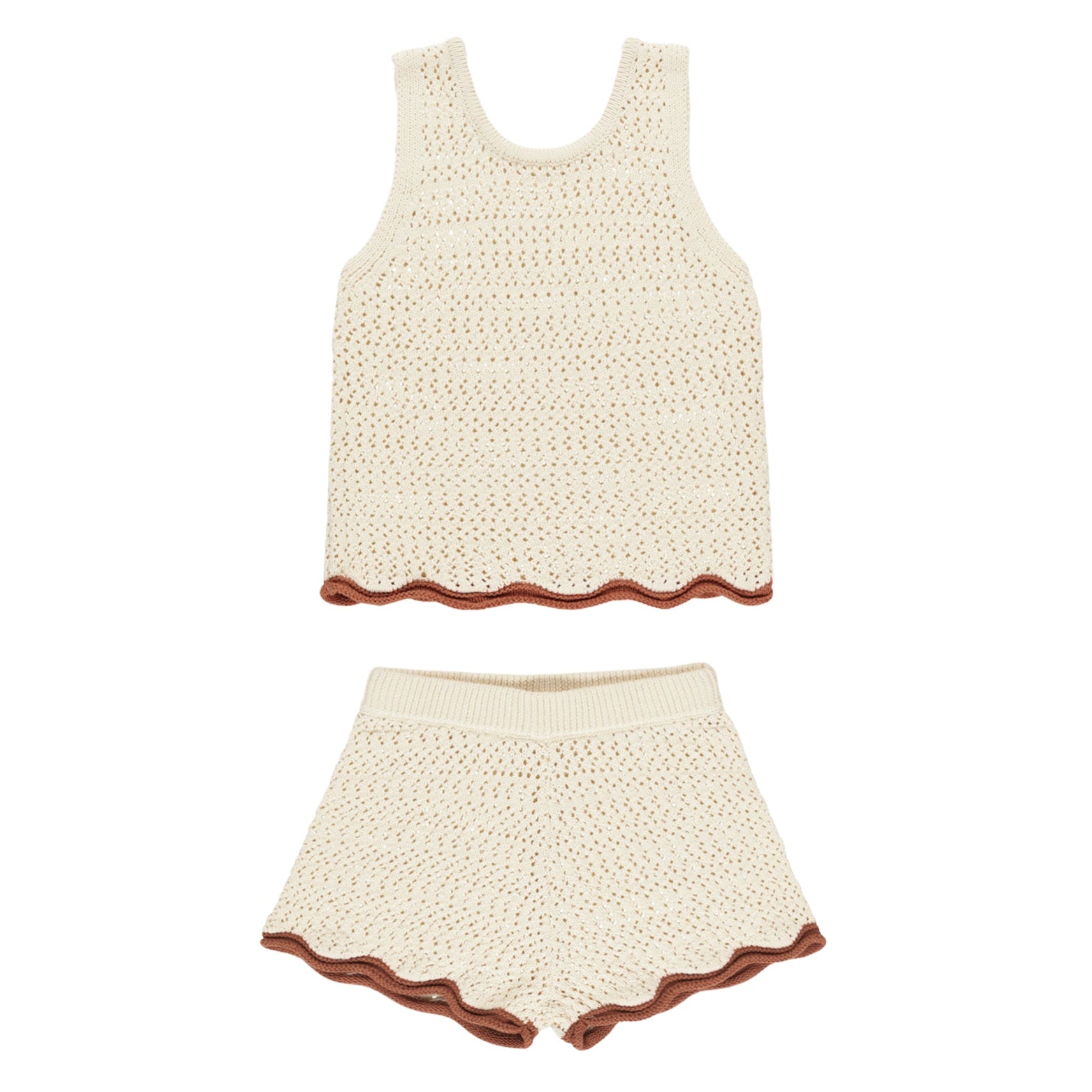 Girl's Rylee & Cru Crochet Shortset