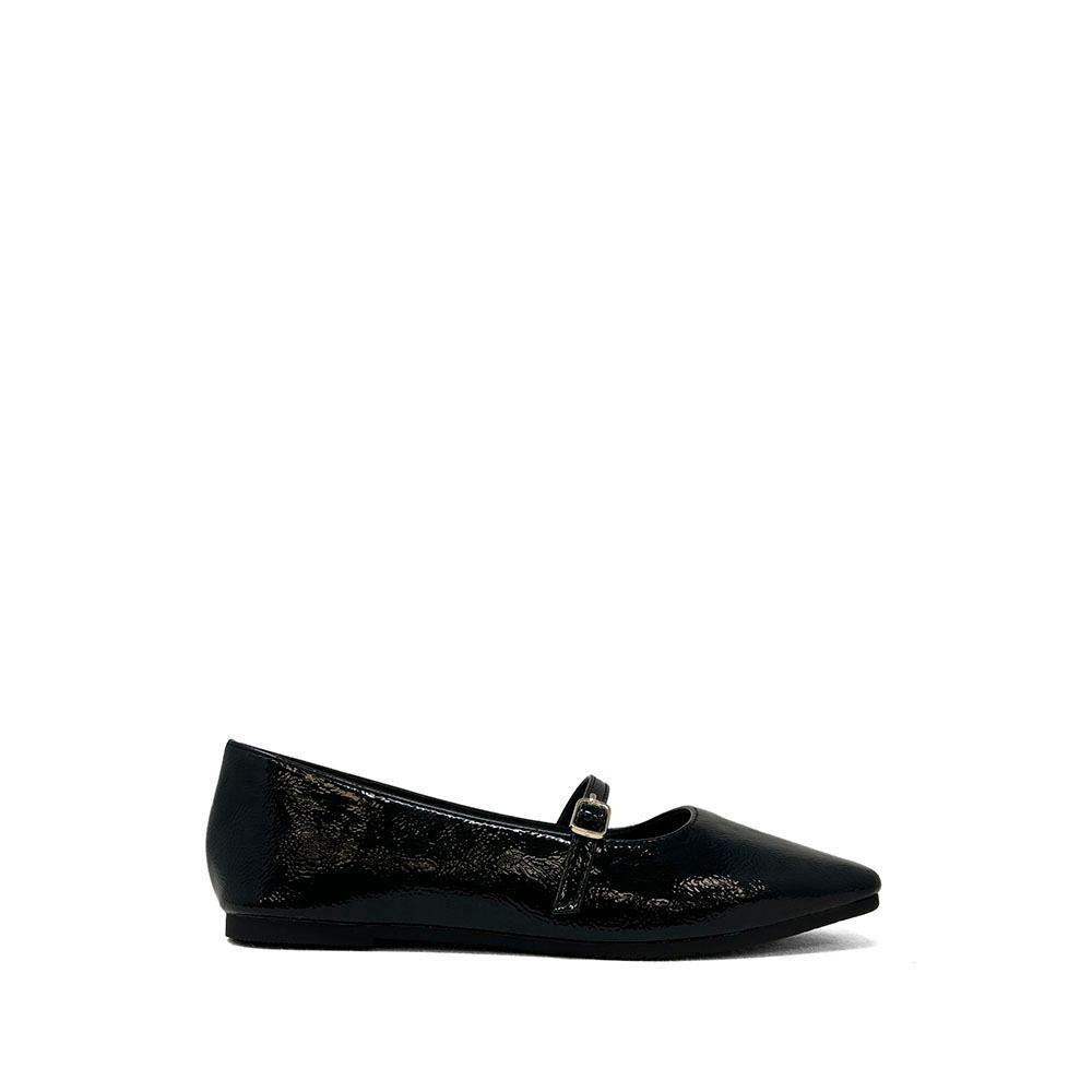 Adele Black Crinkle Patent Maryjane