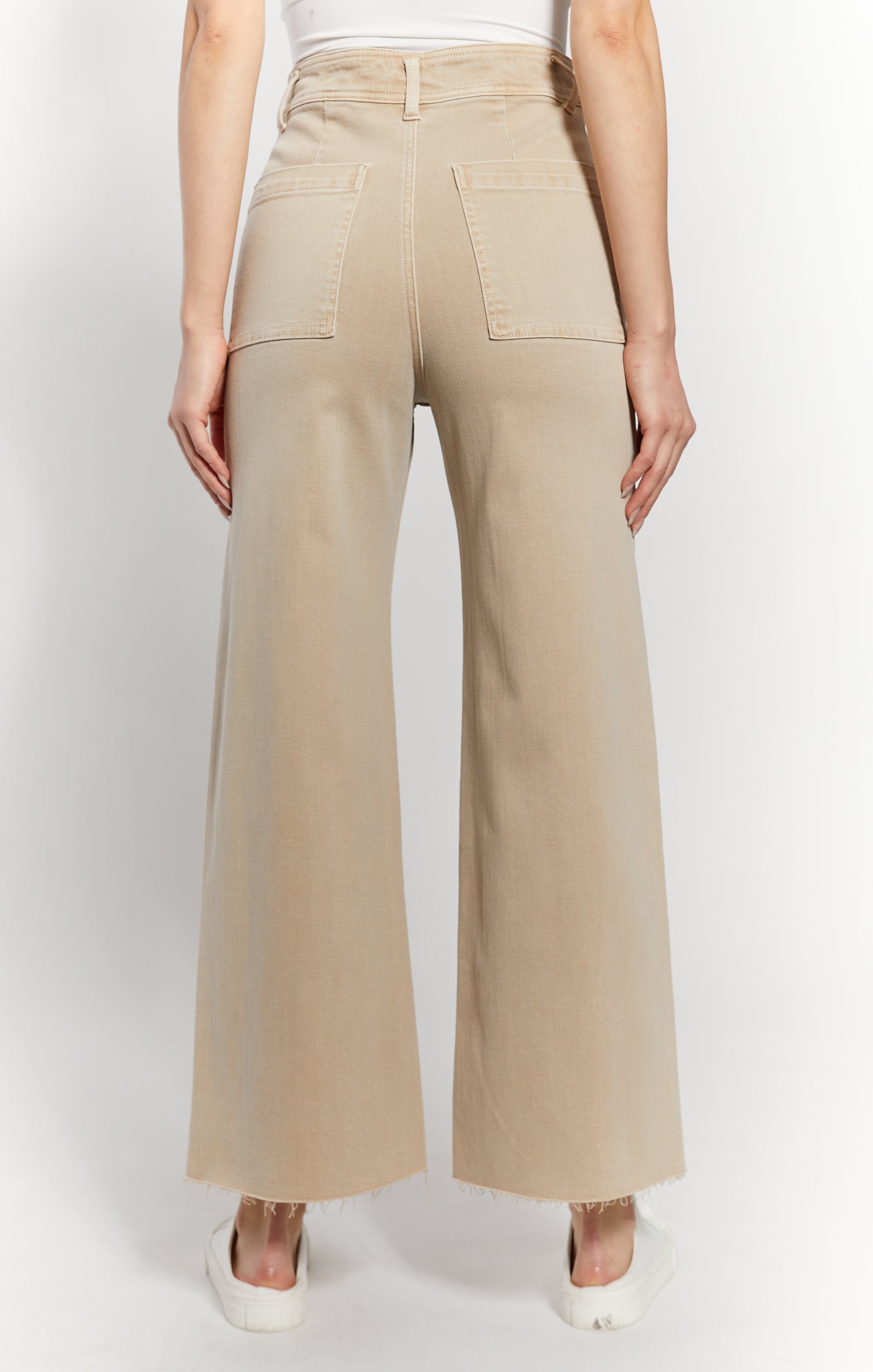 Willa Oat Wide Leg Twill Pant