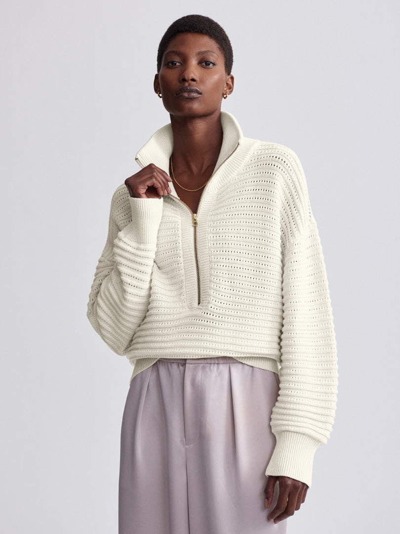 Esme Cream Turtle Sweater