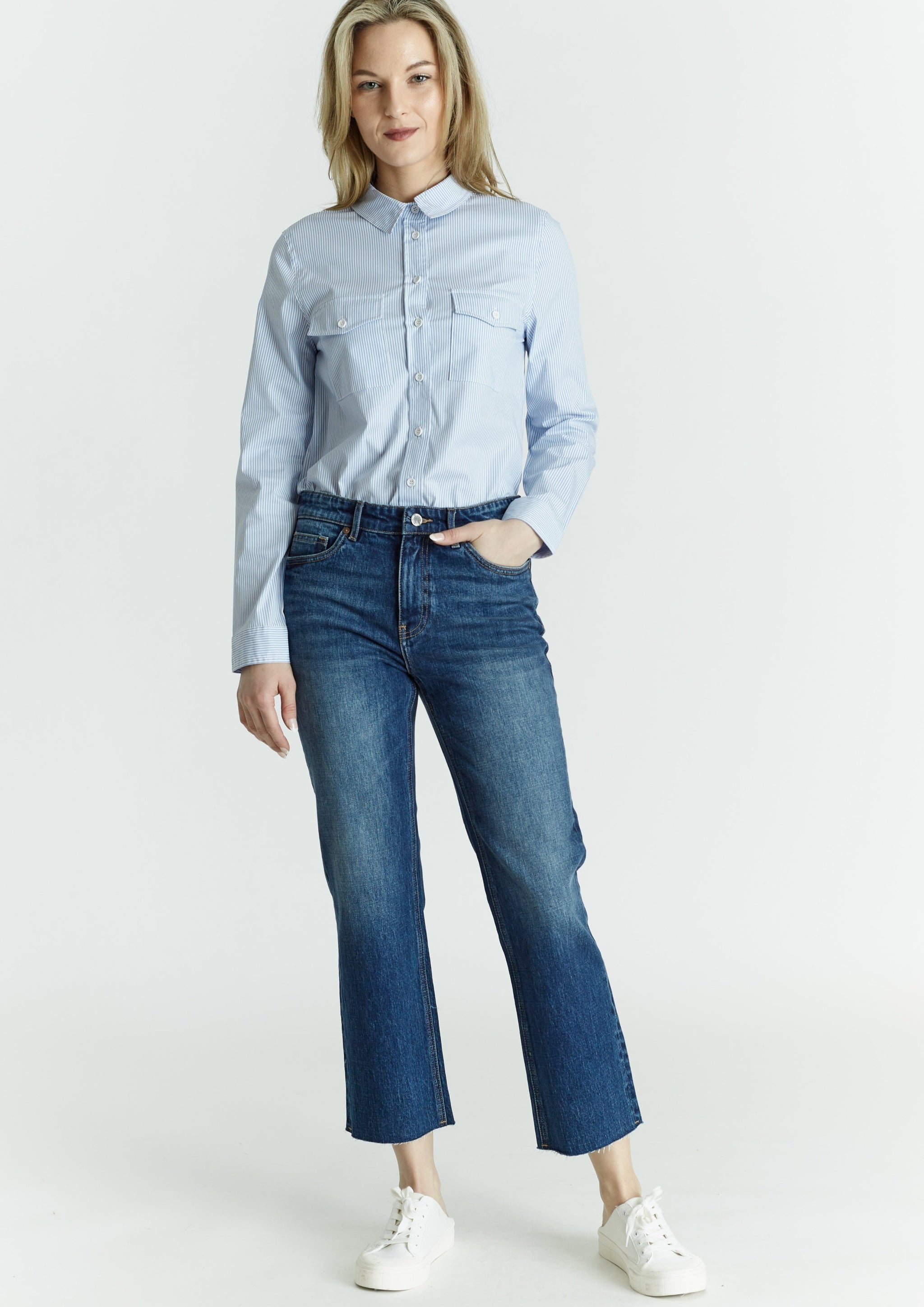 Freya Plait Pocket Jean - 70s Blue main image 0