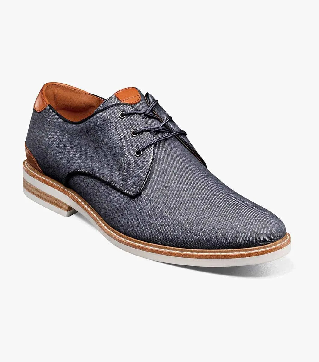 Highland Canvas Plain Toe Oxford Shoe