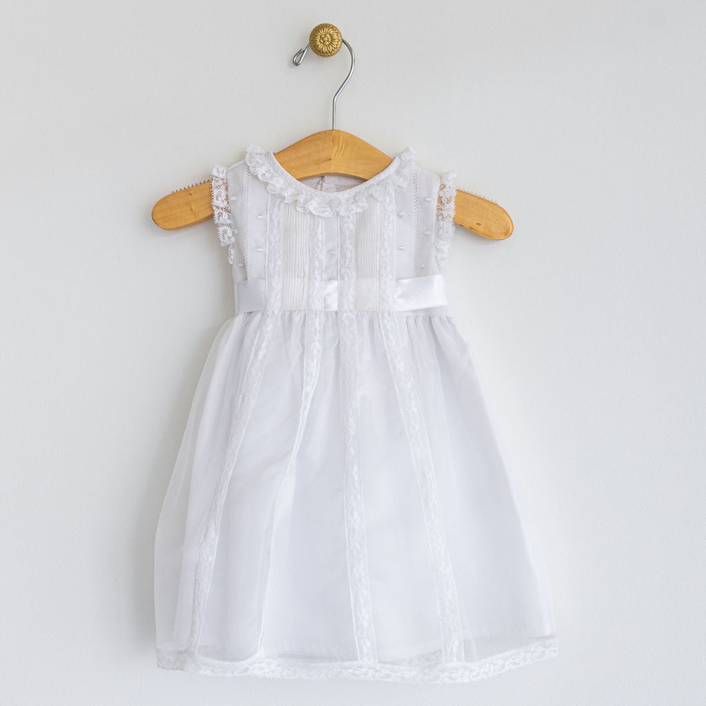 Silk Organza and Lace Infant Dress Silk Organza and Lace Infant Dress
