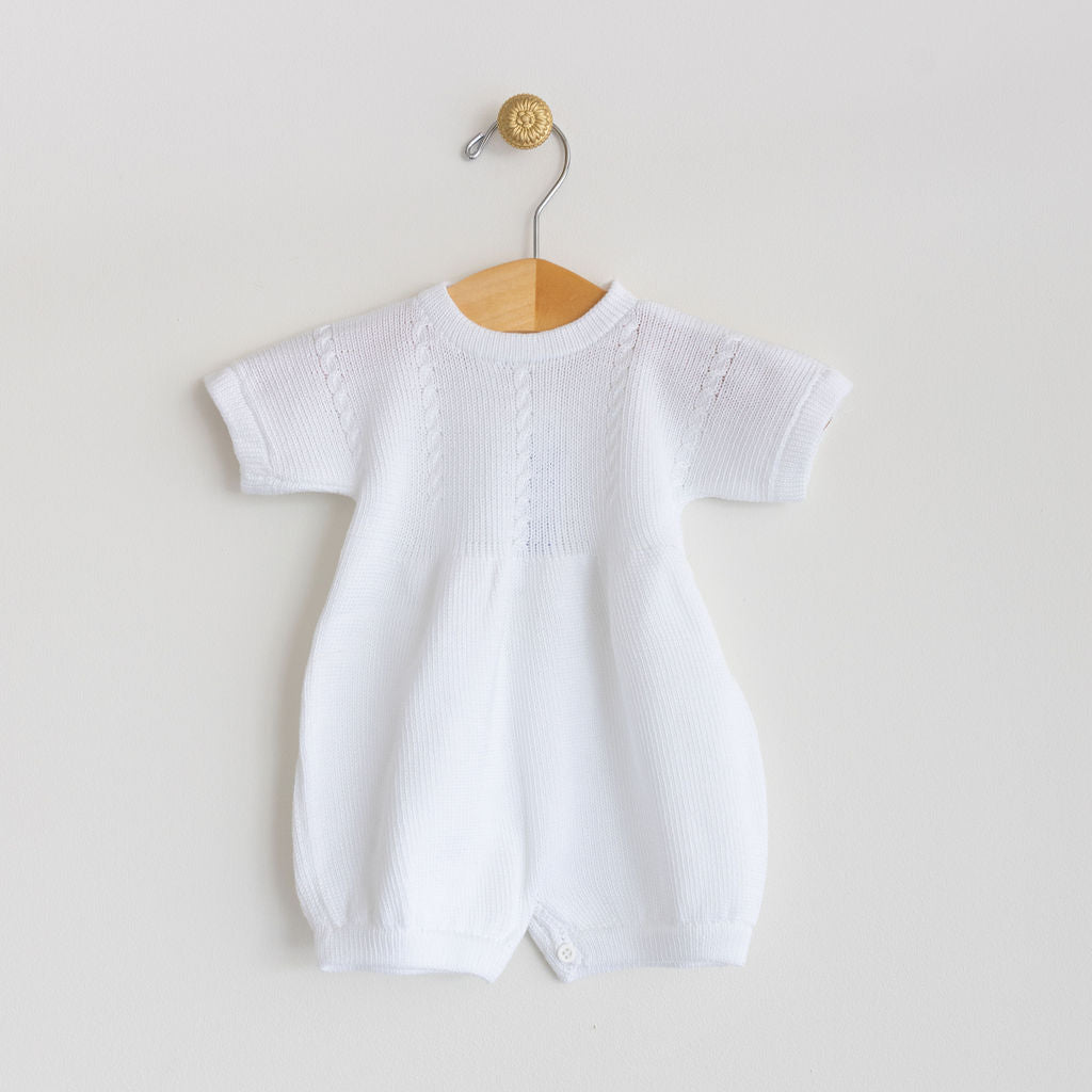 Cable Knit Short Romper