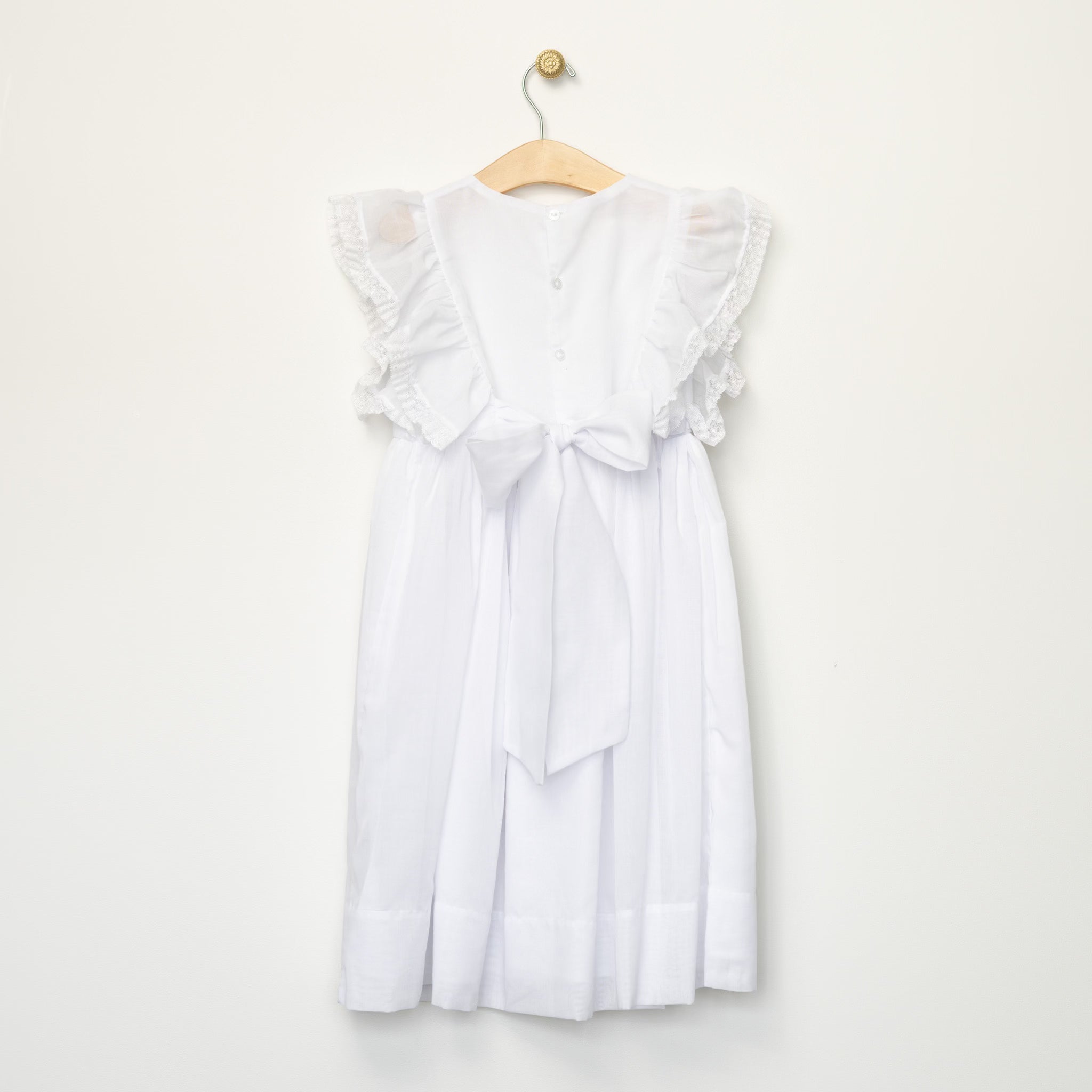 White Pinafore Dress