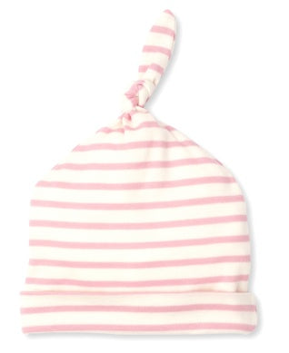 Wide Stripe Knotted Hat