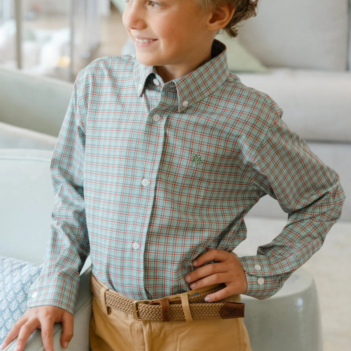 Jingle Plaid Preformance Shirt