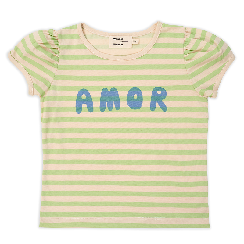 Green Stripe Amor Tee