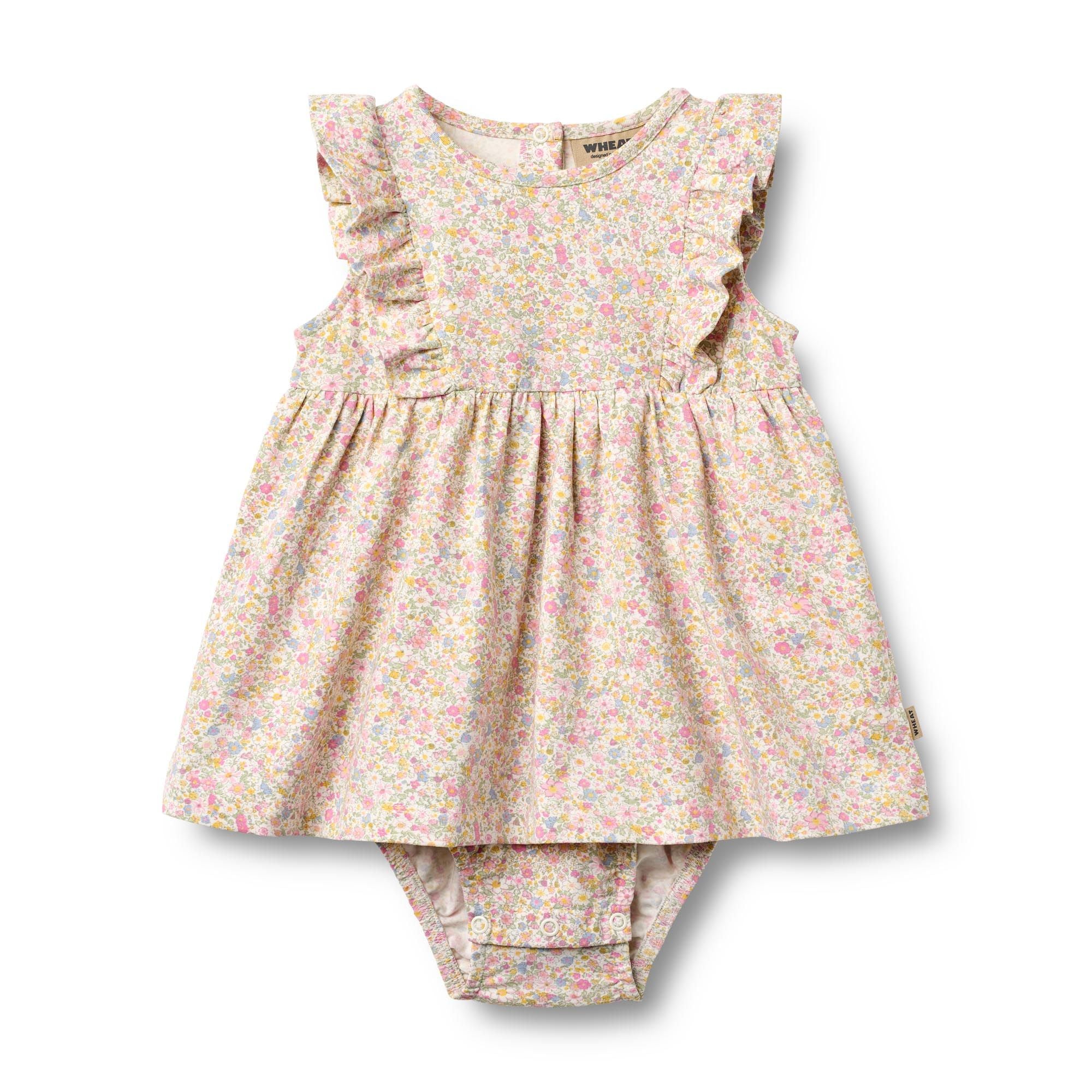 Blush Blue Jersey Romper Dress Blush Blue Jersey Romper Dress