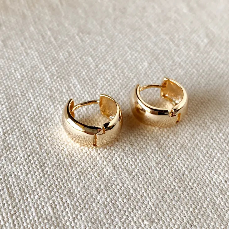 Earring Chunky Hoop18k Gold Filled