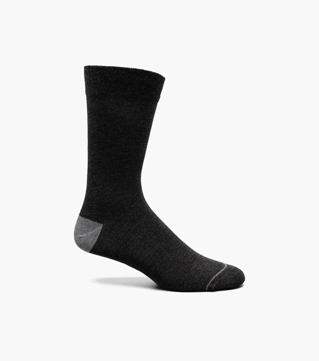 Men's Bamboo Flat Crew Dress Socks