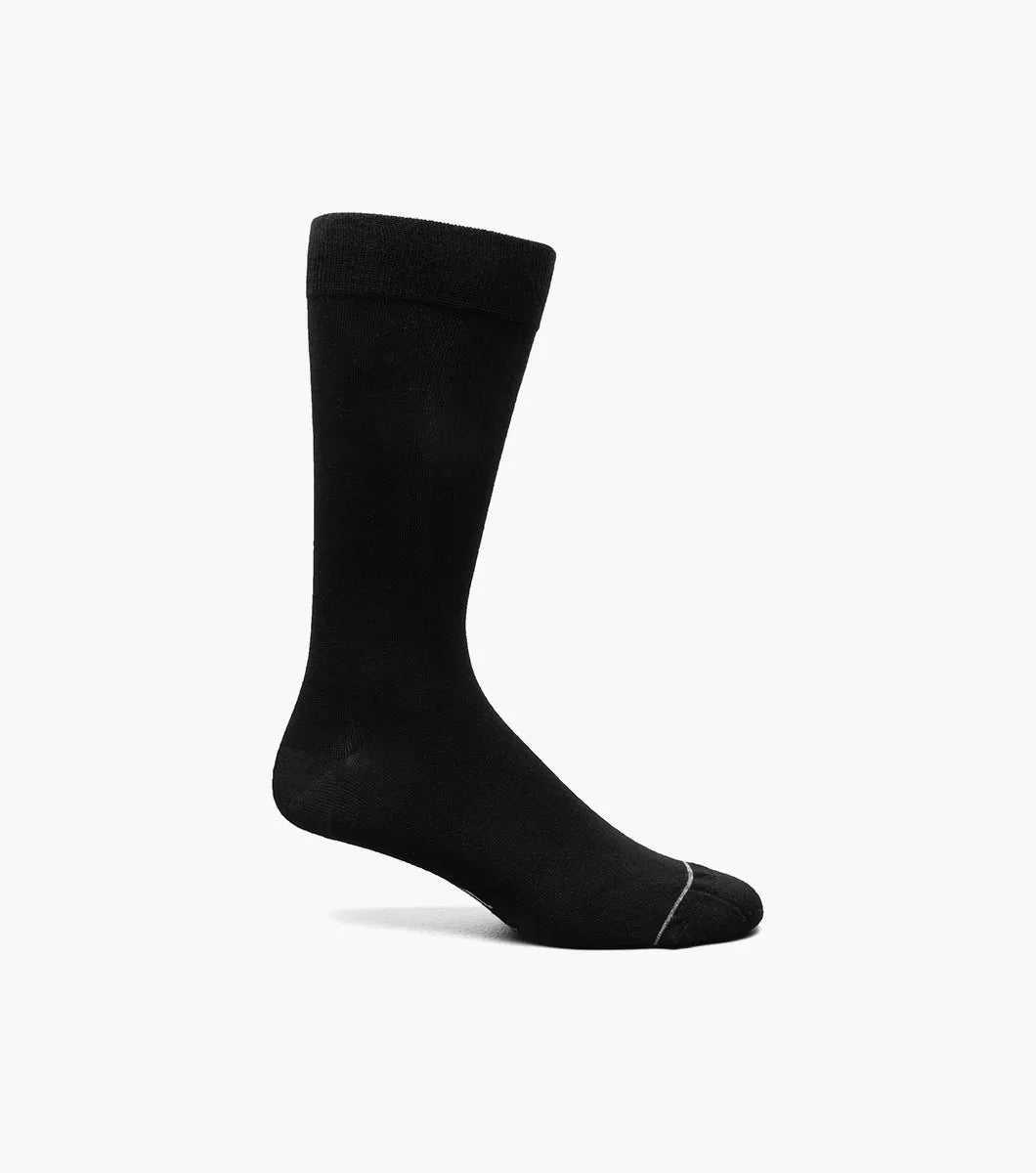 Men's Bamboo Flat Crew Dress Socks