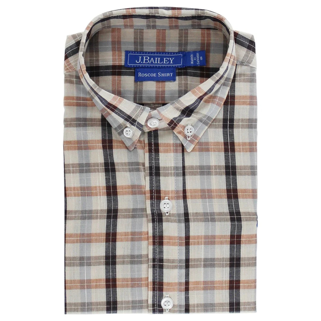 Beige Charelston Plaid Shirt